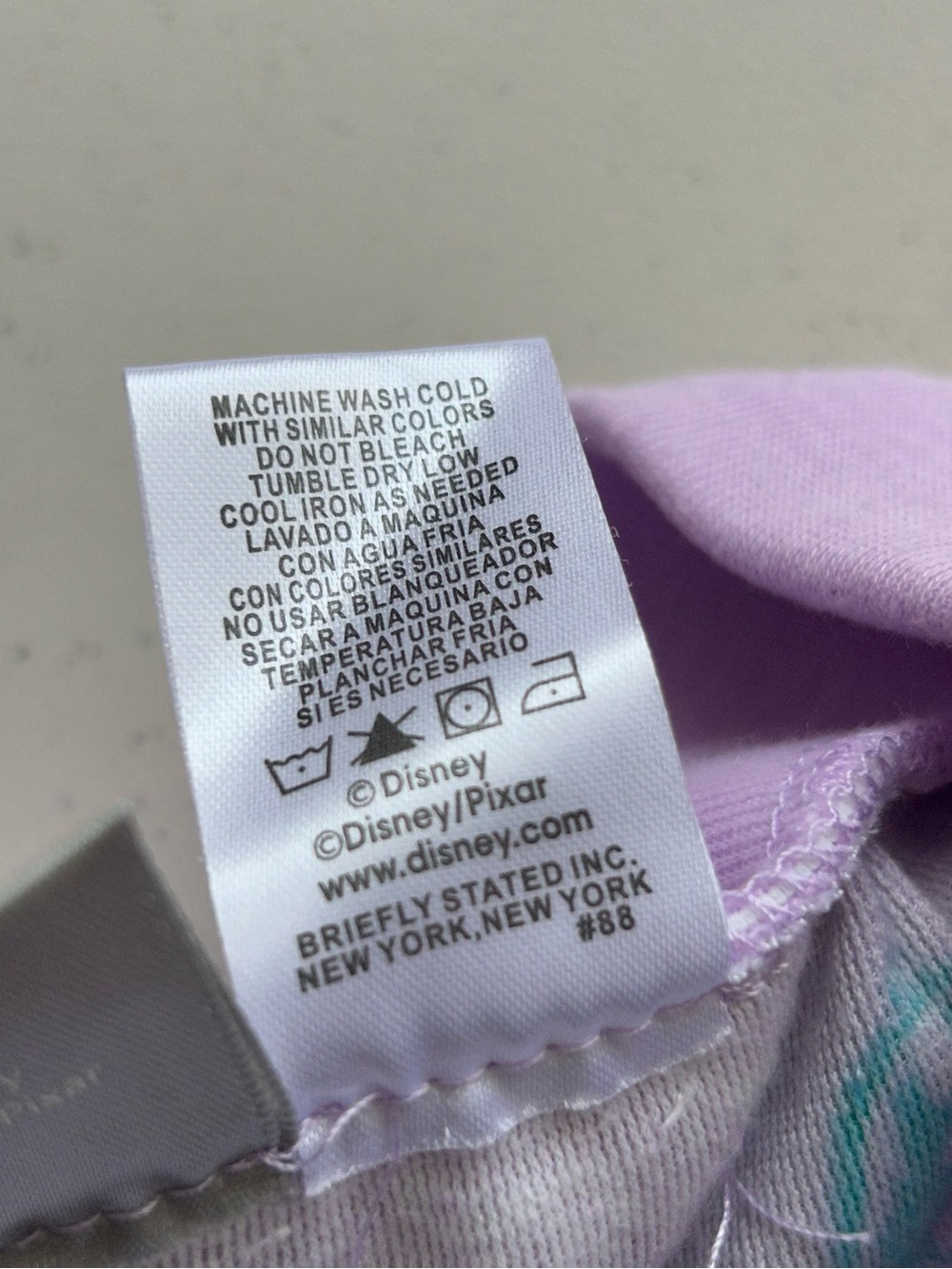 Disney Mickey Mouse Purple Musical Pajama Pants 100 Anniversary Drawstring M - Picture 4 of 6